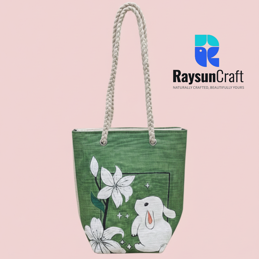 Hand Painted Tote Bag - Unique Design | Code: LB-026