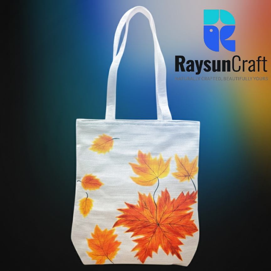 Hand Painted Tote Bag - Unique Design | Code: LB-056