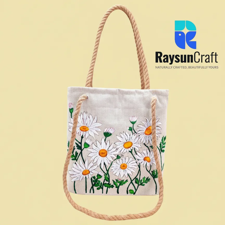 Hand Painted Tote Bag - Unique Design | Code: LB-085